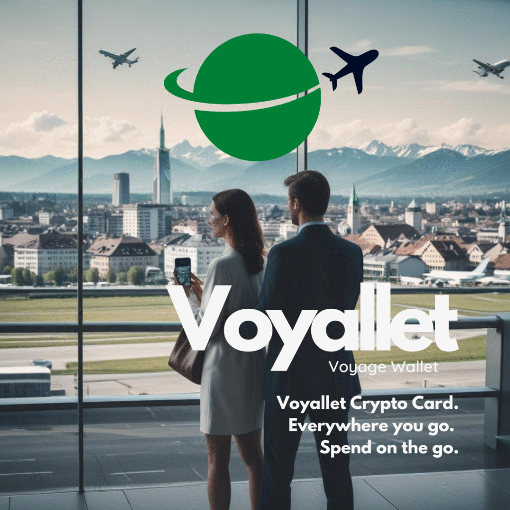 spend on the go with voyallet crypto card